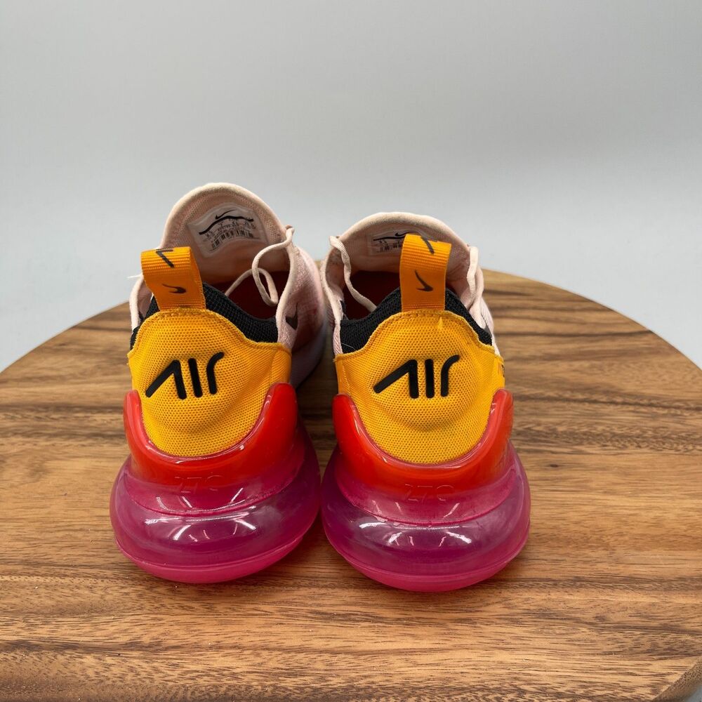 Nike Air Max 270 Shoes Womens Size 9.5 Orange Red Pink Running Comfort Walking - Picture 4 of 9